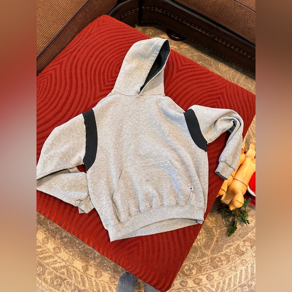 Russell Athletic L Hoodie Gray & Black 🍯 - Picture 6 of 9